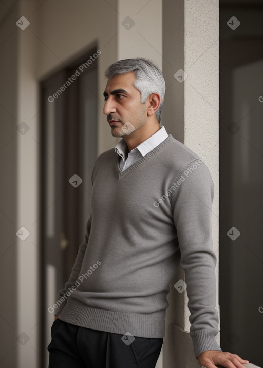 Azerbaijani adult male with  gray hair