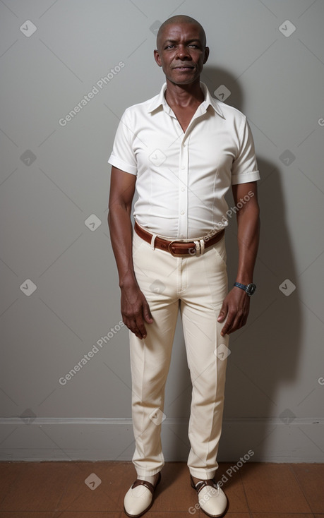 Zimbabwean 45 years male with  white hair