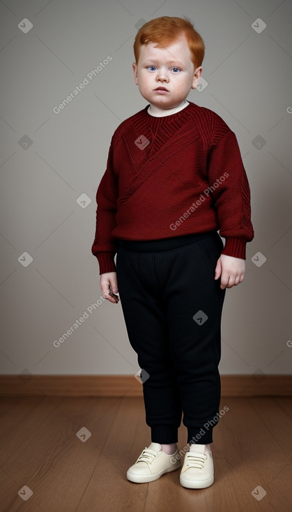 Romanian infant boy with  ginger hair