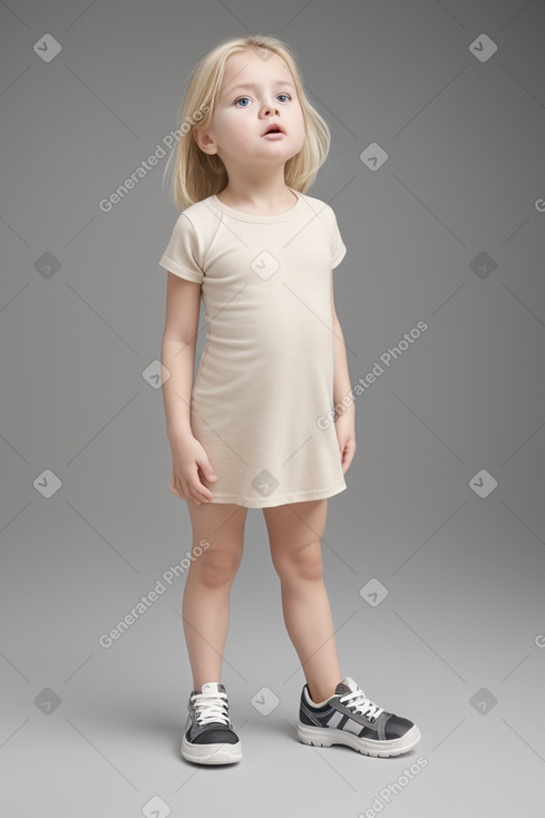 Danish infant girl with  blonde hair