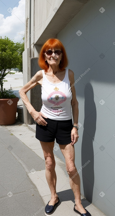 Croatian elderly female with  ginger hair