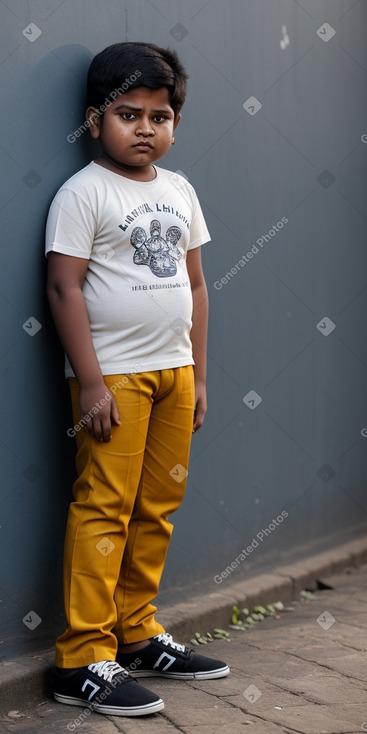 Sri lankan child boy with  ginger hair