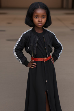 Zimbabwean child girl with  black hair