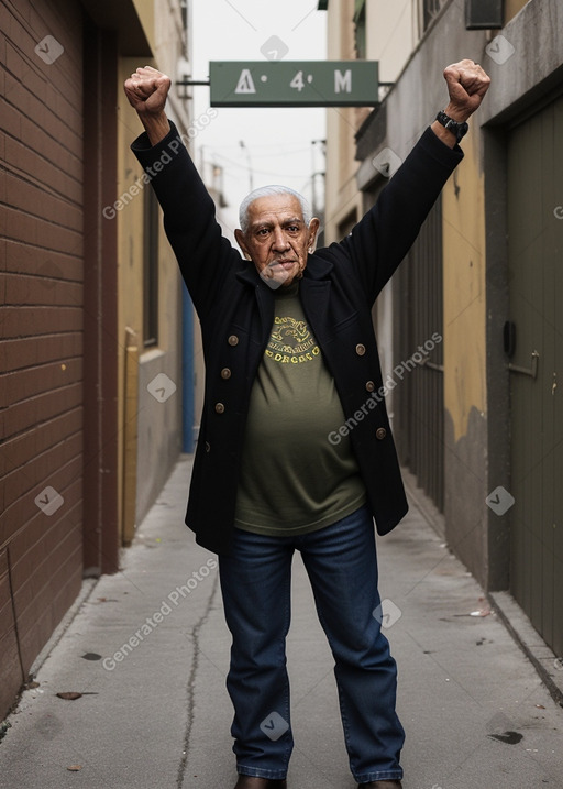 Venezuelan elderly male with  black hair