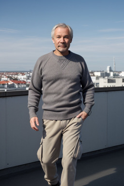 Norwegian middle-aged male with  gray hair