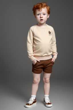 Belgian infant boy with  ginger hair