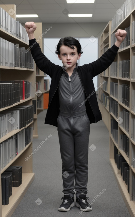 Estonian child boy with  black hair