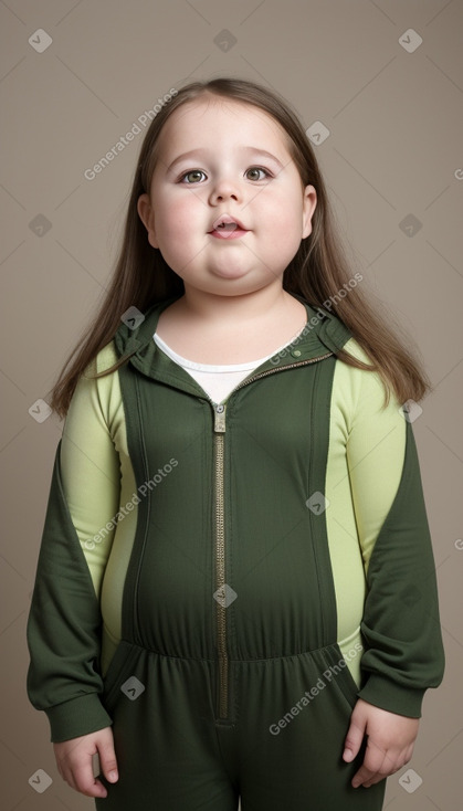 Slovak child girl with  brown hair