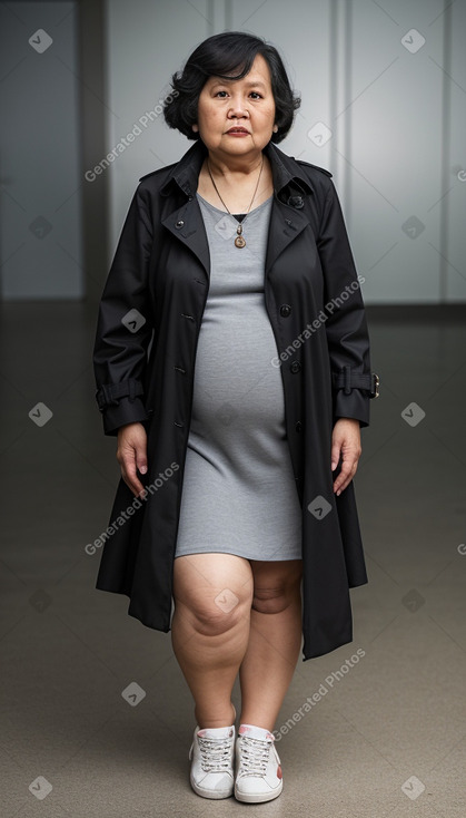 Malaysian elderly female with  black hair