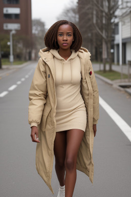 Jamaican adult female with  brown hair