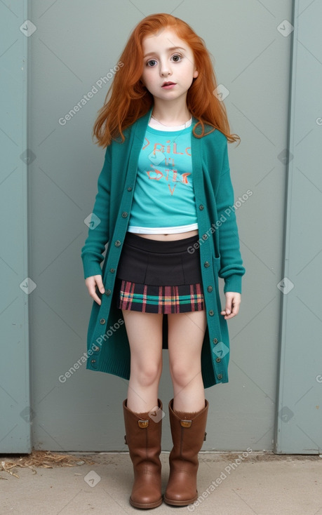 Armenian child female with  ginger hair