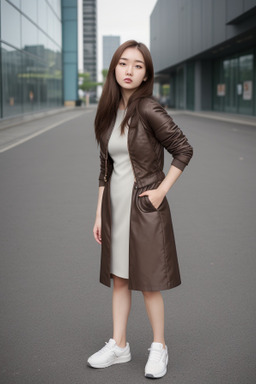 Korean adult female with  brown hair