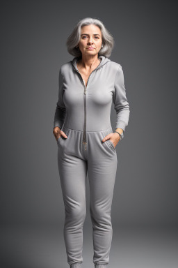 Portuguese 45 years female with  gray hair