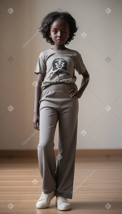 Sudanese child girl with  gray hair