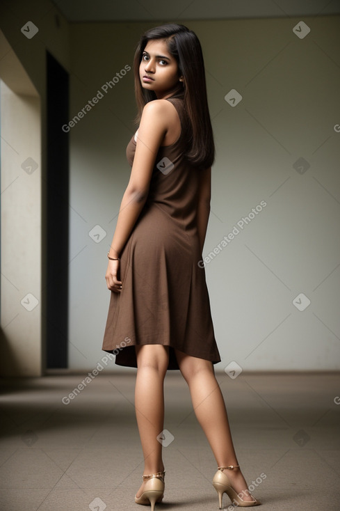 Bangladeshi young adult female with  brown hair