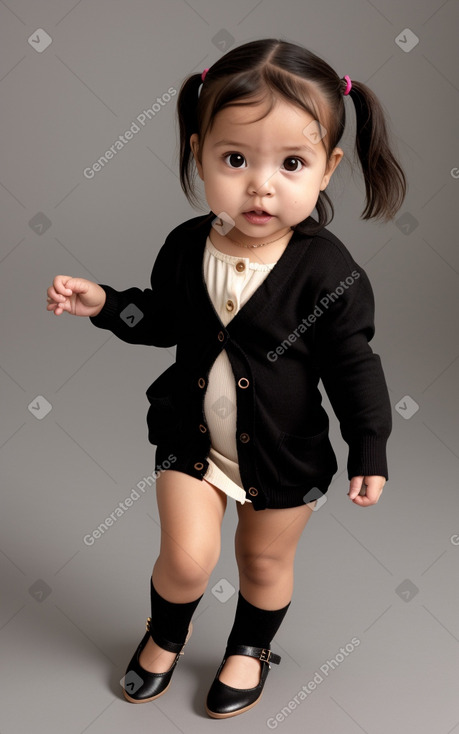 Peruvian infant girl with  brown hair