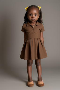 Zimbabwean infant girl with  brown hair