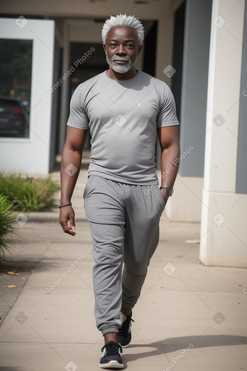 Ghanaian adult male with  gray hair