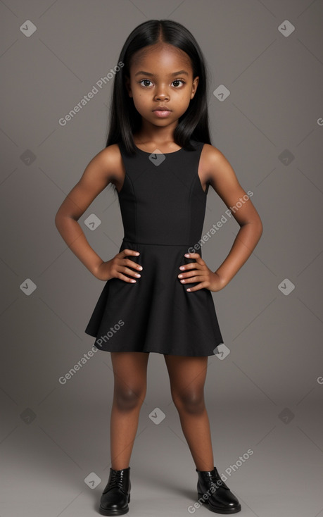 Child girl with  black hair