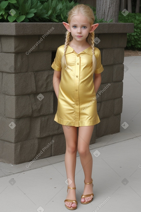 Child female with  blonde hair