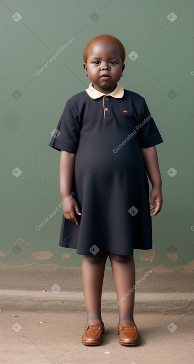 Kenyan child girl with  ginger hair