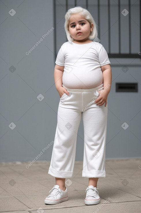 Lebanese infant girl with  white hair