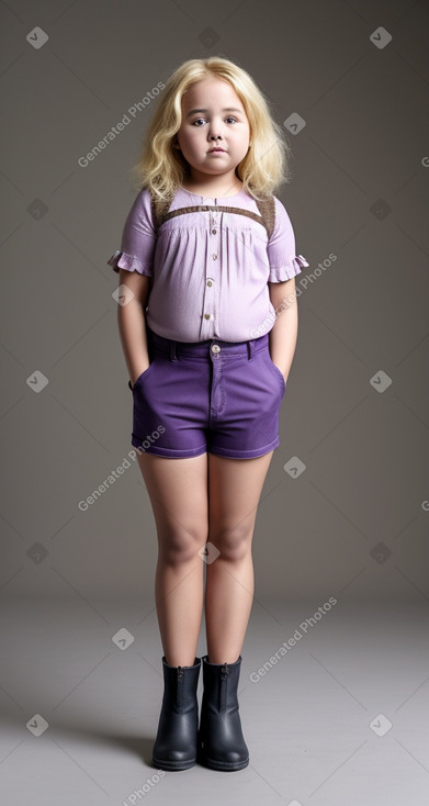 Malian child girl with  blonde hair