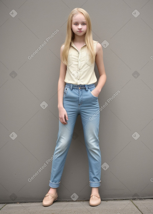 Teenager boy with  blonde hair