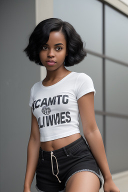 African american young adult female with  black hair