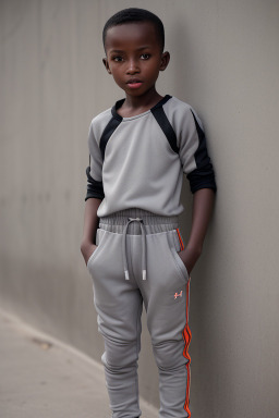 Malian child boy with  gray hair