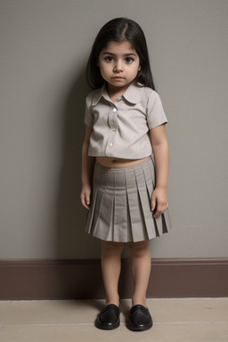 Mexican infant girl with  gray hair