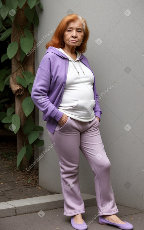 Colombian elderly female with  ginger hair