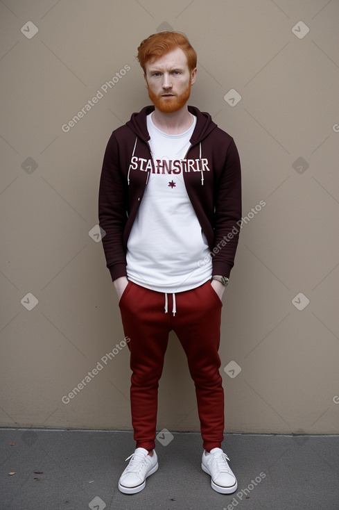 Albanian adult male with  ginger hair