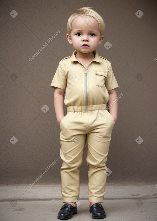 Tanzanian infant boy with  blonde hair