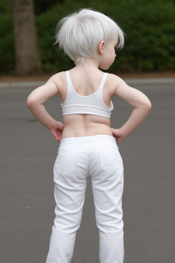 Irish infant girl with  white hair