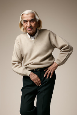 Emirati elderly male with  blonde hair