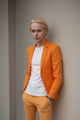 Austrian adult non-binary with  blonde hair