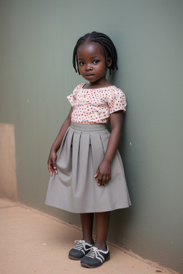 Zambian infant girl with  gray hair