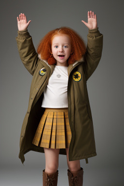 Jamaican infant girl with  ginger hair