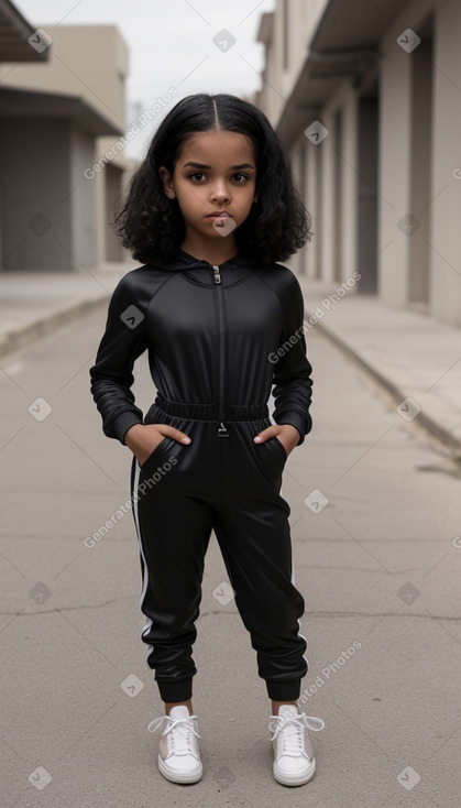 Dominican child girl with  black hair