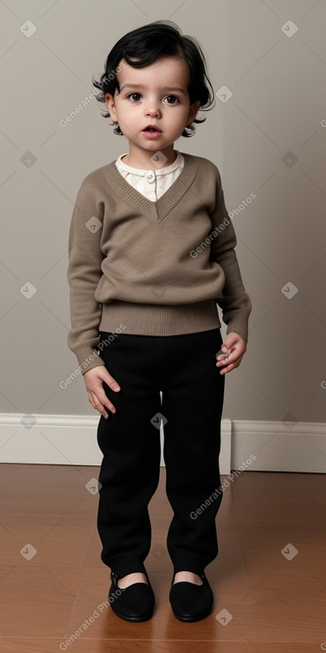 Italian infant boy with  black hair