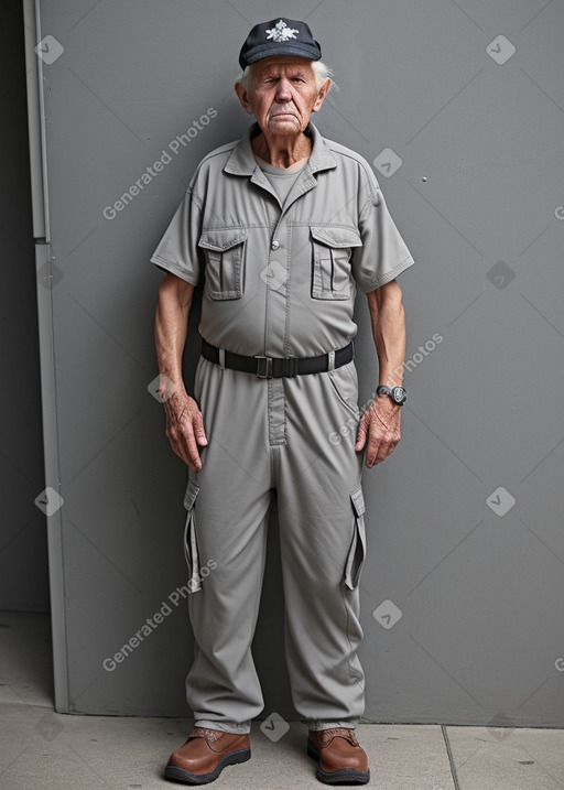 Australian elderly male with  gray hair