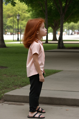 Ecuadorian child female with  ginger hair