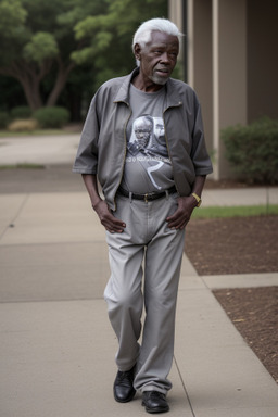 Zimbabwean elderly male with  gray hair