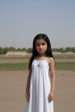 Uzbek child girl with  black hair