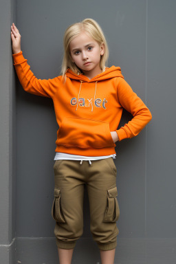 Georgian child girl with  blonde hair