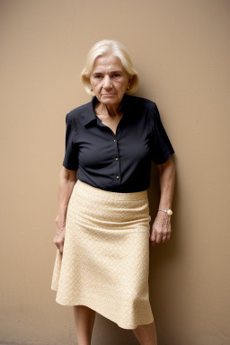 Argentine elderly female with  blonde hair