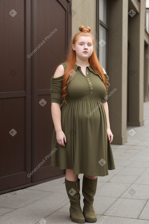 Latvian teenager girl with  ginger hair