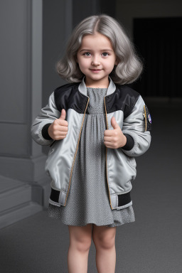 Georgian infant girl with  gray hair