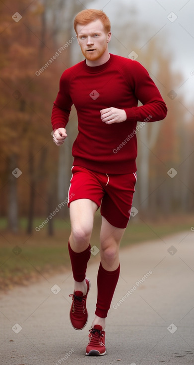 Latvian adult male with  ginger hair